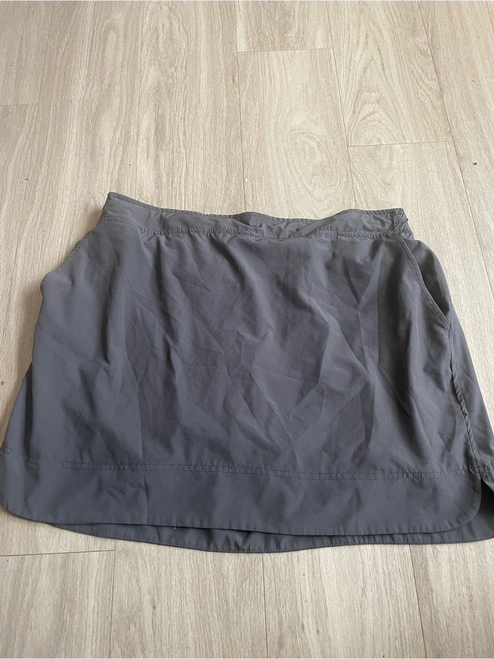 Women's Gray Active Skort with Built-In Shorts